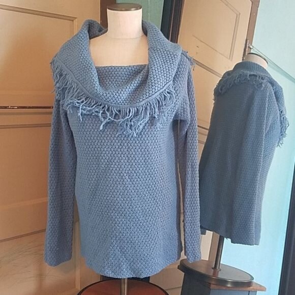 Sweater Cowl Neck BluEe Extra Editions Top Shirt Women's WOMAN'S 2 X Large - Picture 6 of 9